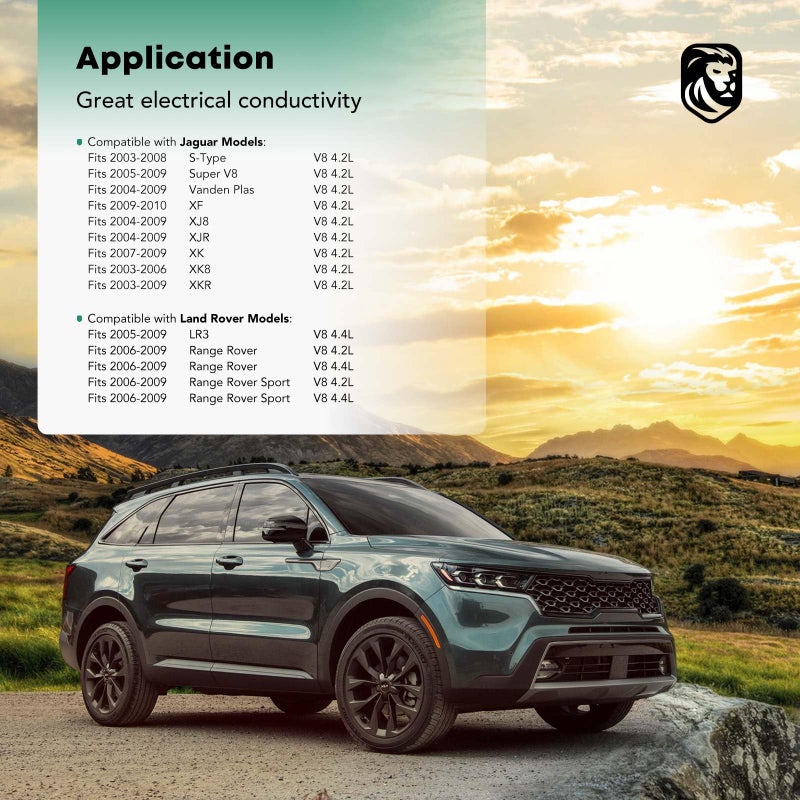 YHTAUTO مجموعة YHTAUTO من 8 حزم لفائف الإشعال البديلة لسيارات Jaguar S-Type Super Vanden Plas XF XJ8 XJR XK XK8 XKR Land Rover Range Rover Sport 2003-2010، V8 4.2L 4.4L استبدال 4526466, 4744015 - Image 2